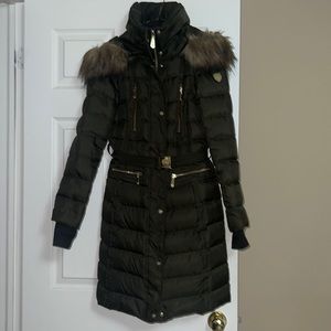 Vince camuto belted parka